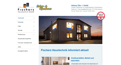 Desktop Screenshot of fischers-haustechnik.de